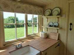 Holiday Caravan Lounge/Kitchen near Padstow Wadebridge Cornwall